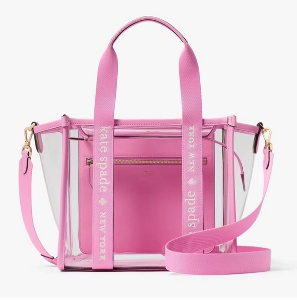 kate spade Handbags - Kate Spade Pink and Clear Tote Bag/ BNWT